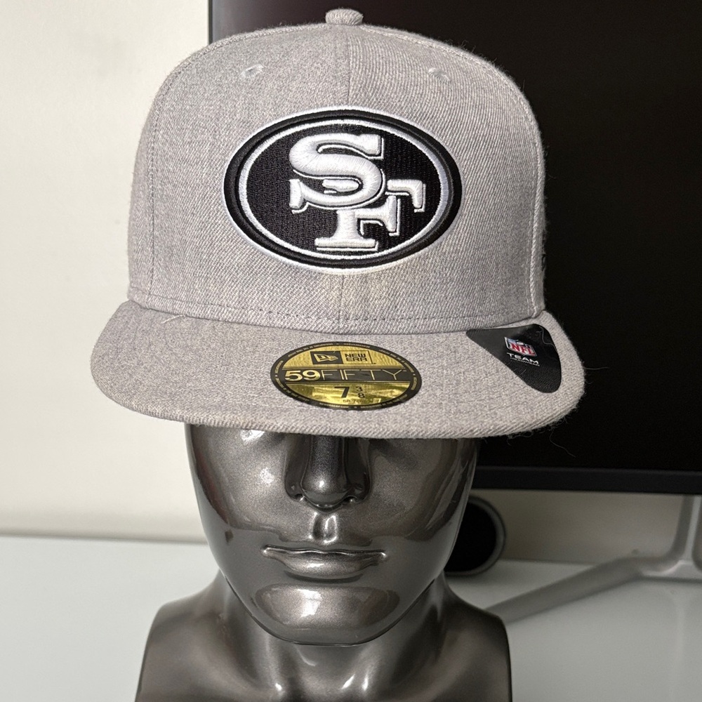 New Era Gray San Francisco 49ers Fitted Cap